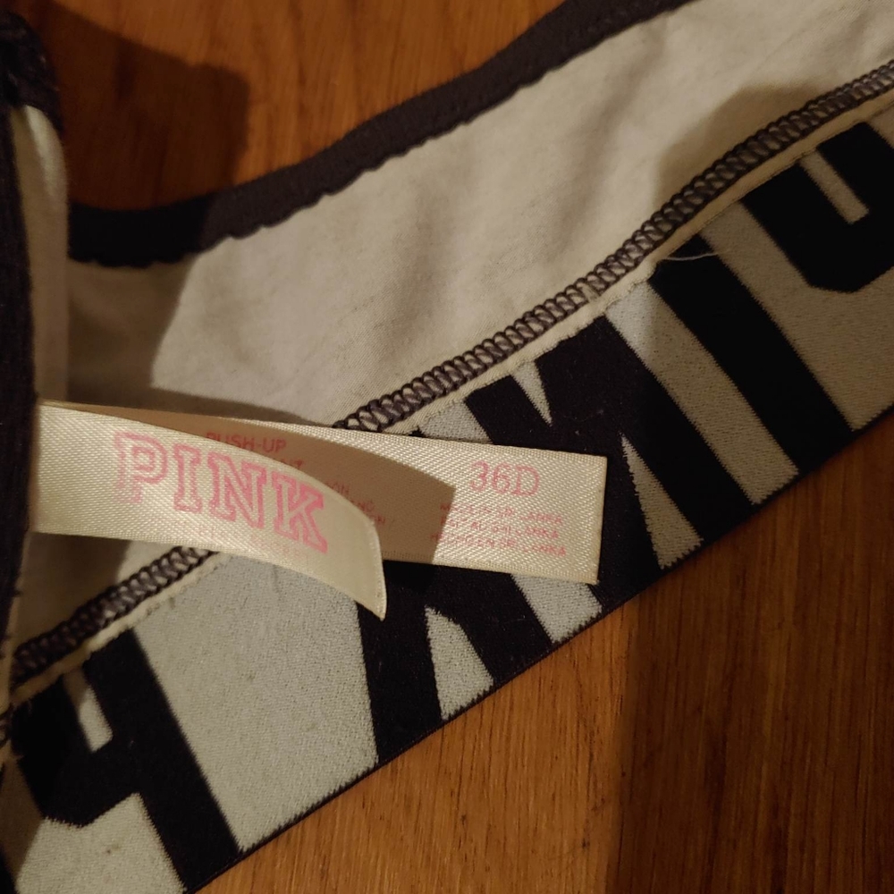 36 D Pink Push Up Bra